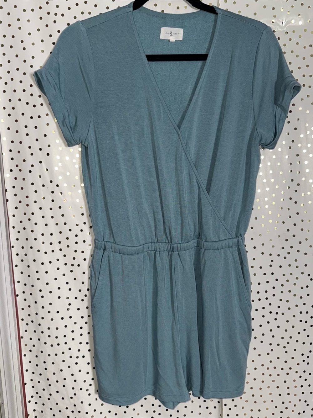Lou & Grey  Soft Blue Romper